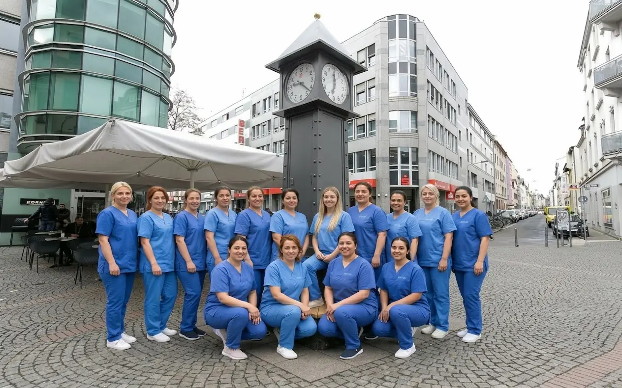 Qualifiziertes Pflegeteam des ambulanten Pflegedienst Hoffnung für häusliche Pflege in Frankfurt Bornheim